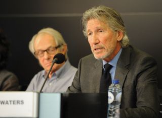 Roger Waters at the Russell Tribunal in Brussels, 2014, which focused on Israel’s military operation in Gaza