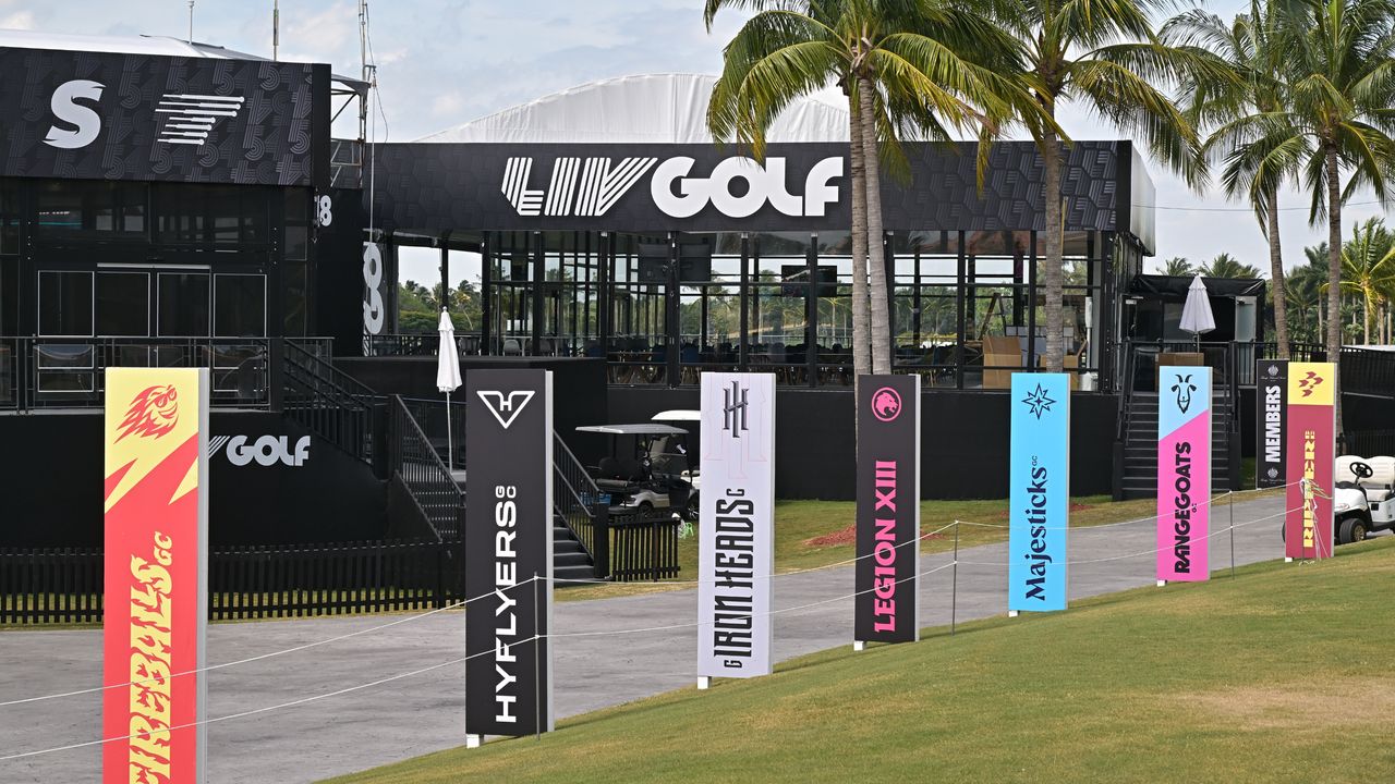 Signage at LIV Golf Miami