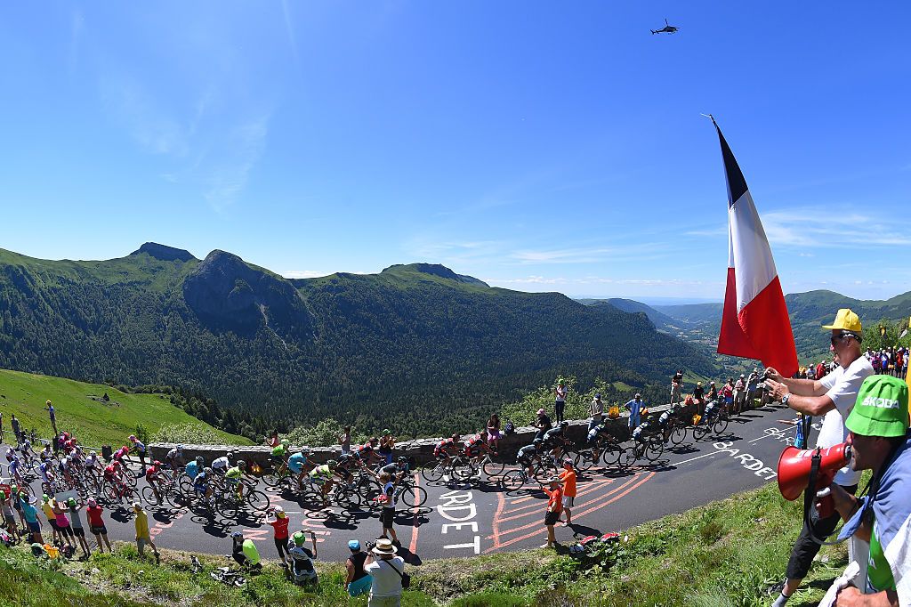 Cycling: 103th Tour de France 2016 / Stage 5
Illustration / Peloton / Pas de Peyrol (Puy Mary) 1589m Mountains / Landscape /
Limoges - Le Lioran 1235m (216km)/
TDF / Â© Tim De Waele
