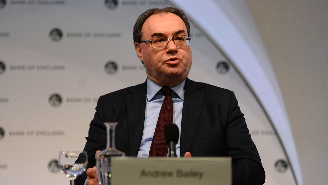 Andrew Bailey, governor of the Bank of England © Kirsty O&amp;#039;Connor - WPA Pool/Getty Images