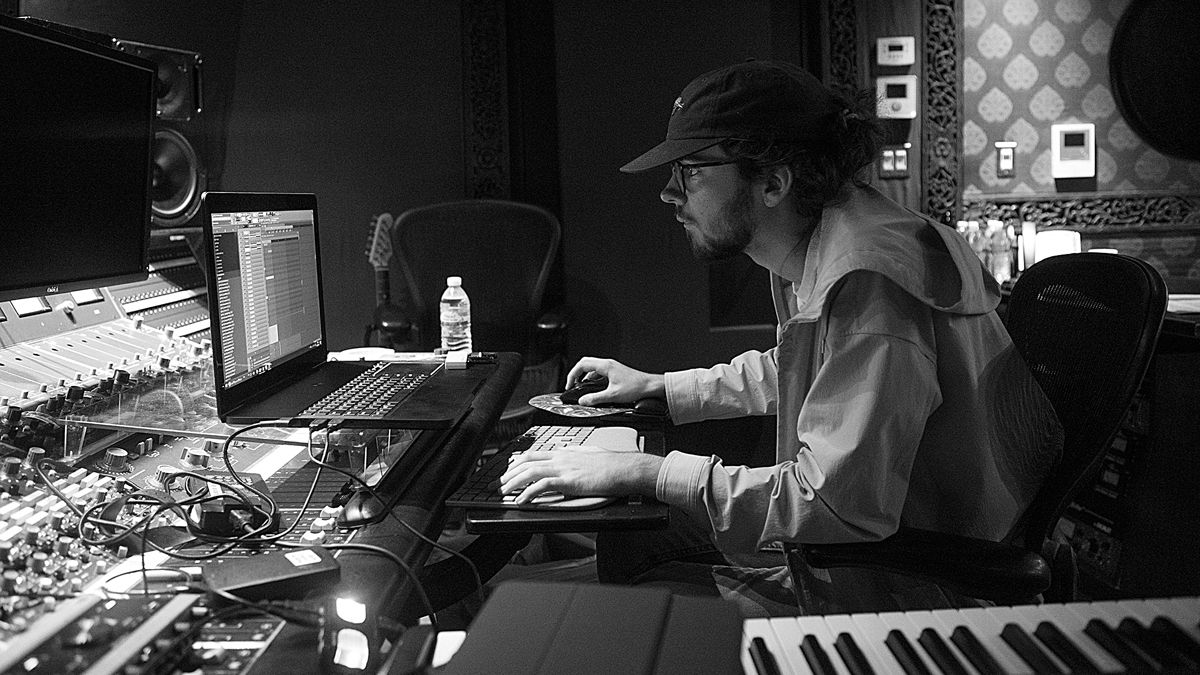 Madeon in the studio