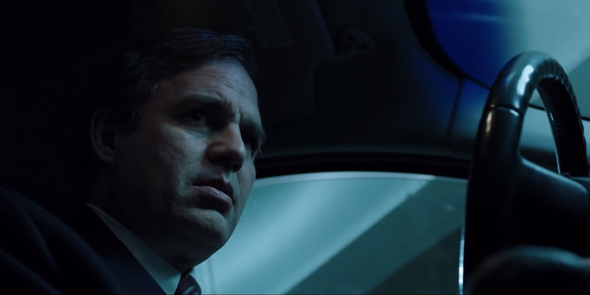 Dark Waters Mark Ruffalo looks uneasy in the driver&#039;s seat