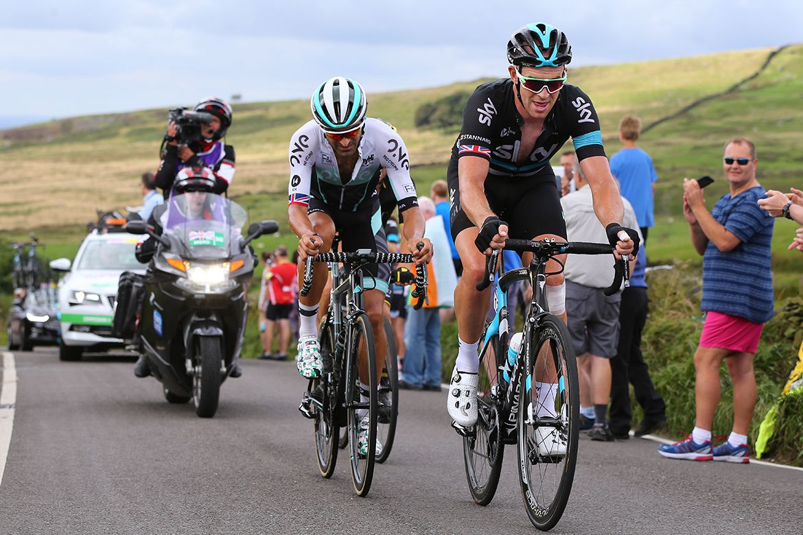 Ian Stannard leads the breakaway