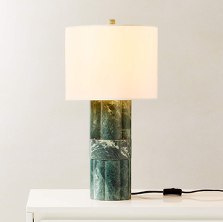 Walden Green Marble Table Lamp Tall