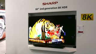 Sharp’s 80-inch 8T-C70AX1, a second-gen 8K TV