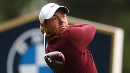 Rory McIlroy takes a shot during the BMW Championship at Wentworth