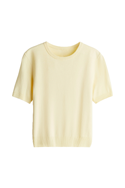 H&M, Fine-Knit T-Shirt