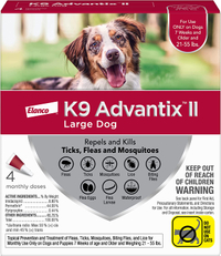 Amazon Prime Day deal: K9 Advantix II Flea and Tick Prevention for Large Dogs RRP: $59.98 | Now: $31.52 | Save: $28.46 (47%)