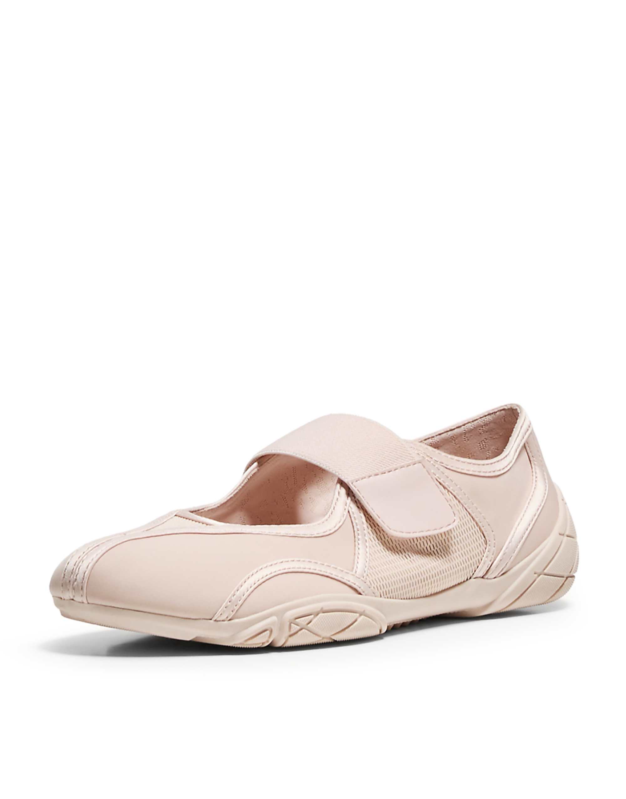 Bershka Sporty Ballet Flats in Pink
