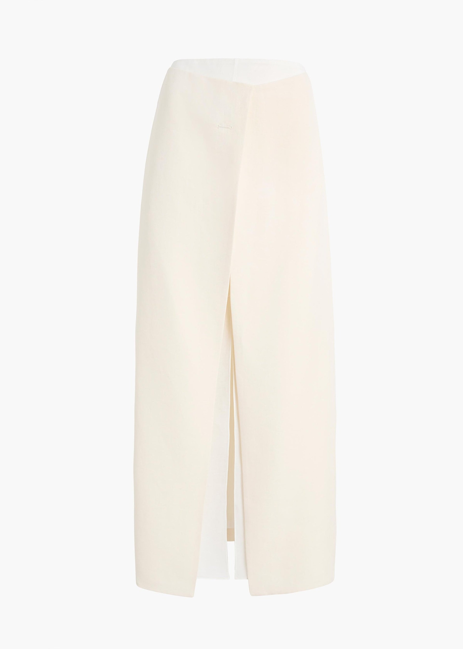 Tal Skirt in Cream - 0 / Cream / 59%polyester,41%linen