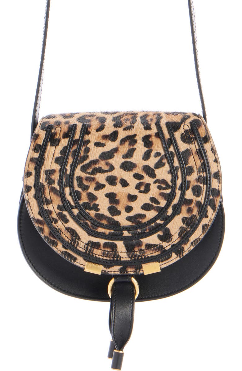 Small Marcie Genuine Calf Hair & Leather Crossbody Bag