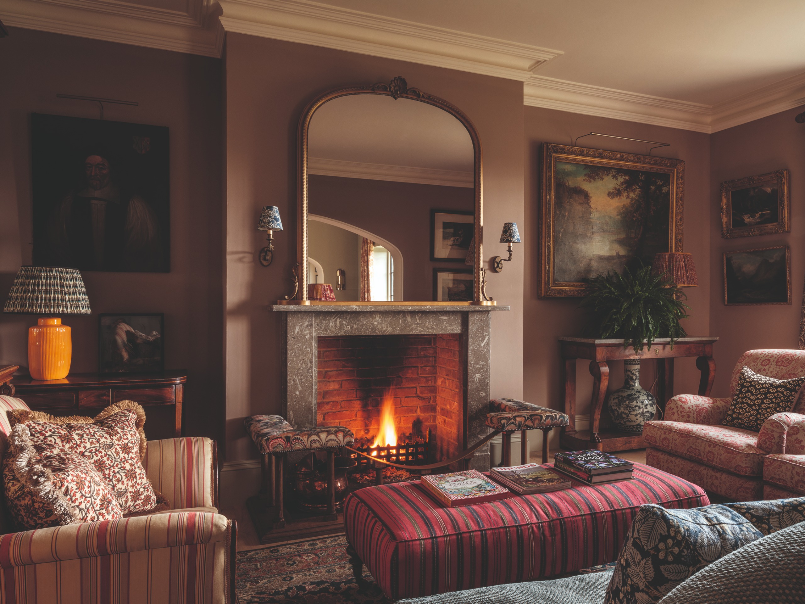 Inside a living room
