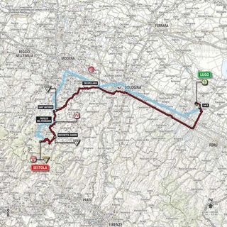 2014 Giro d'Italia map for stage 9