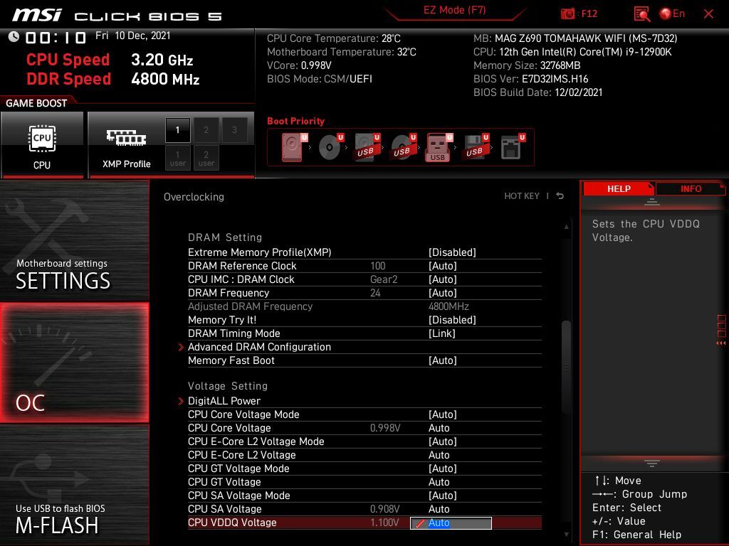 MSI MAG Z690 Tomahawk WIFI