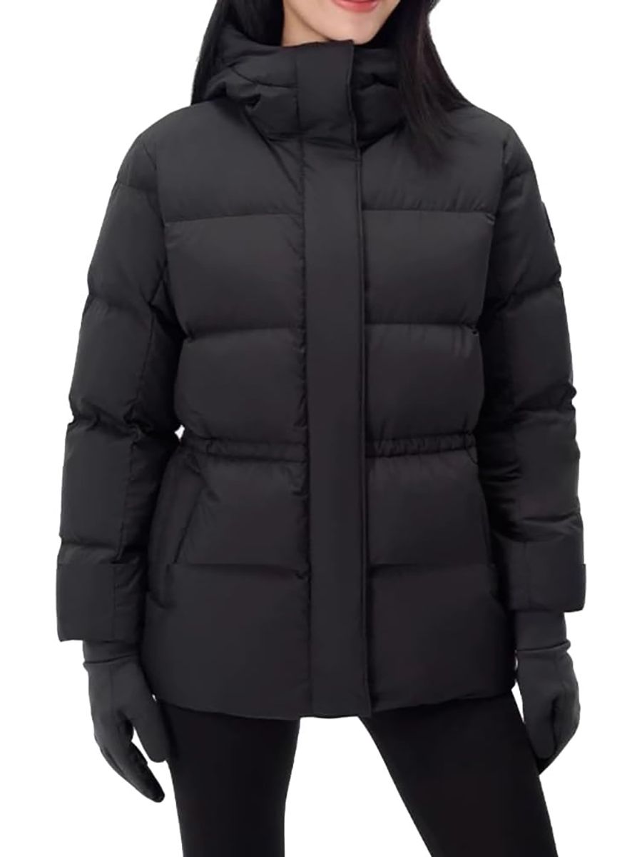 poonyfesh, Poonyfesh Women's Winter Warm Puffer Coat Cropped Slim Fit Down Jacket With Removable Hood Long Sleeve Lightweight Coats Black Xxl
