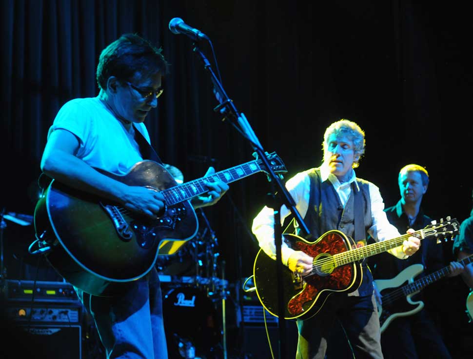 Russ Ballard and Roger Daltrey onstage