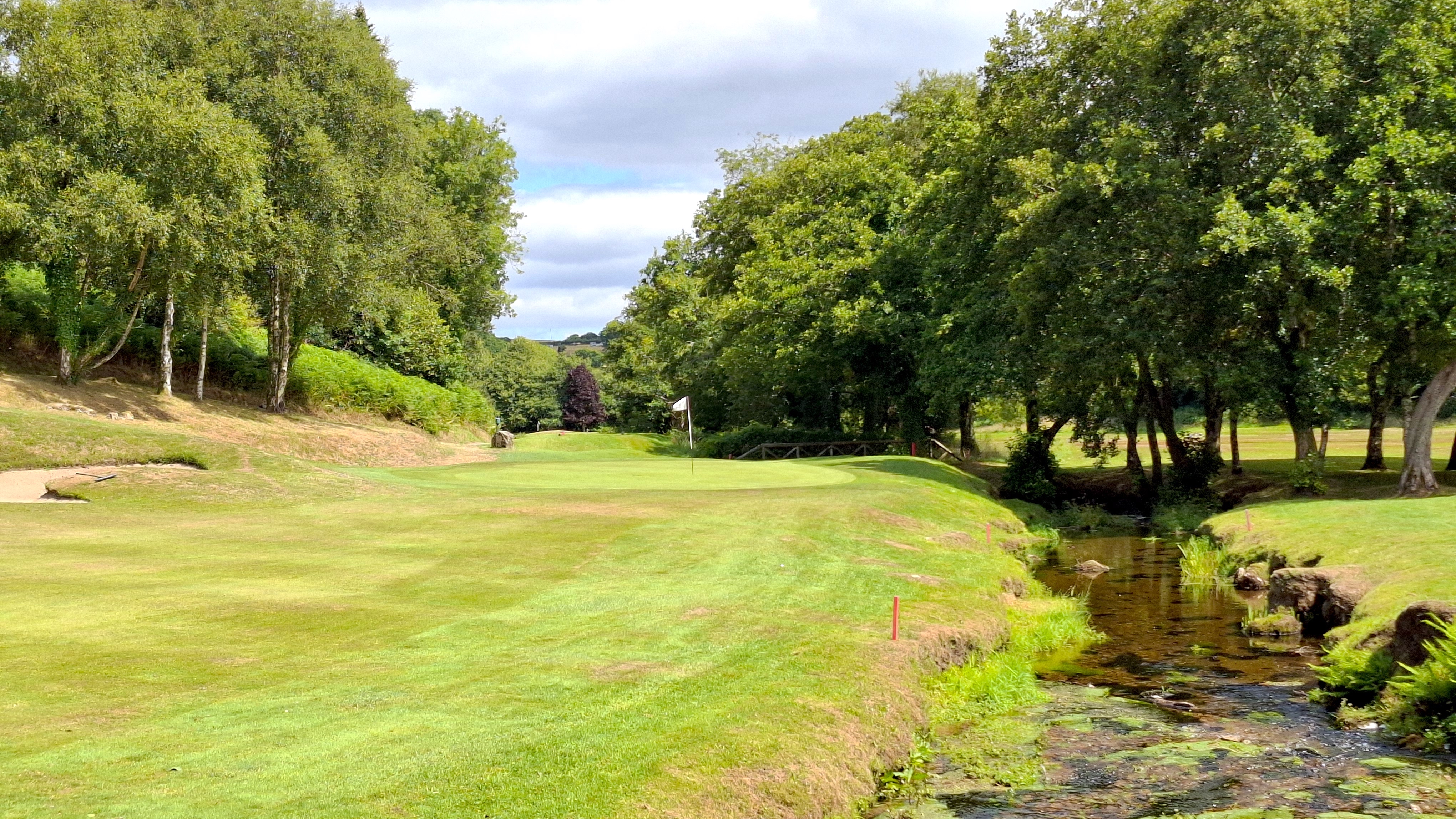 The 2nd green at Bovey Castle
