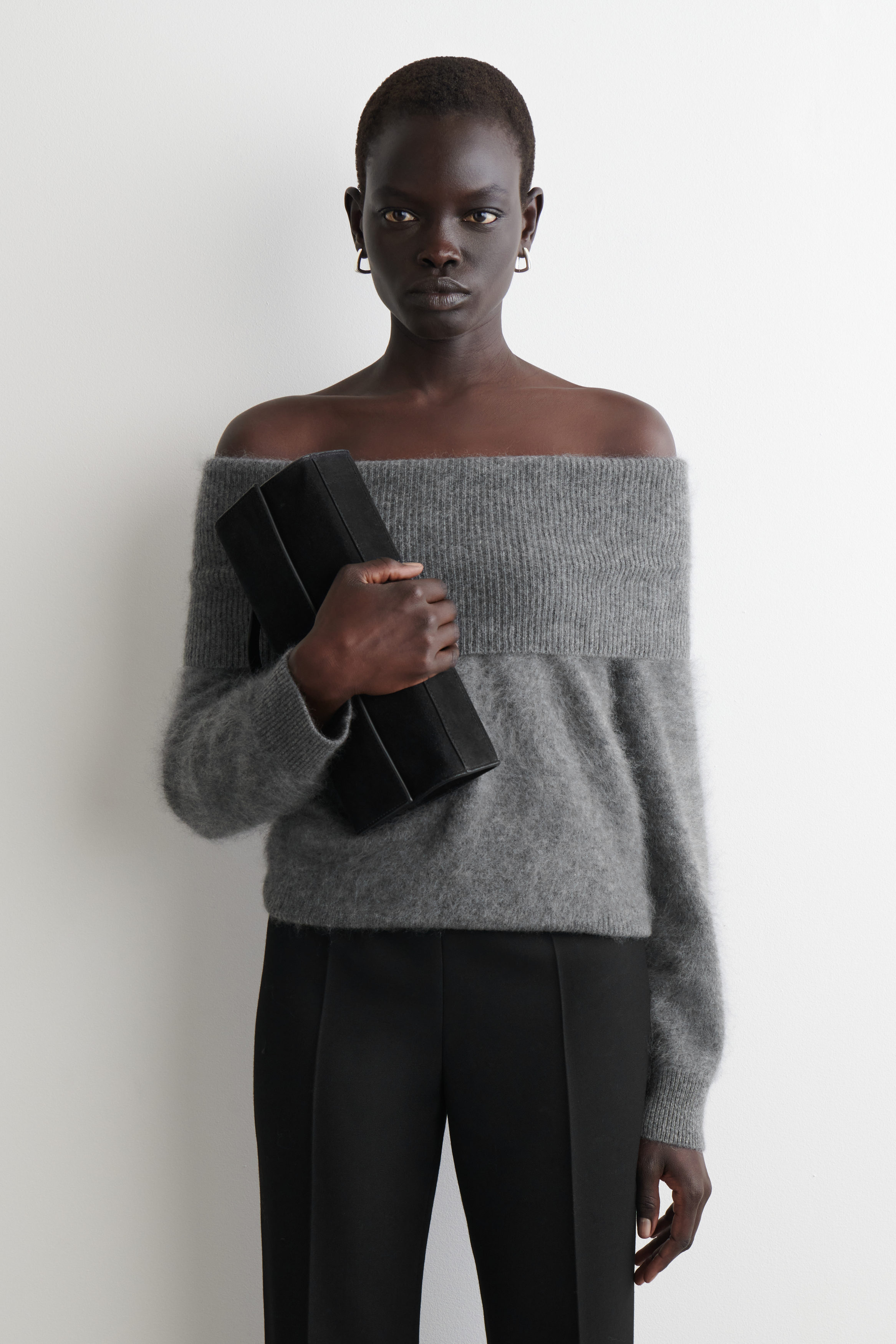 Off-The-Shoulder Merino Wool Jumper