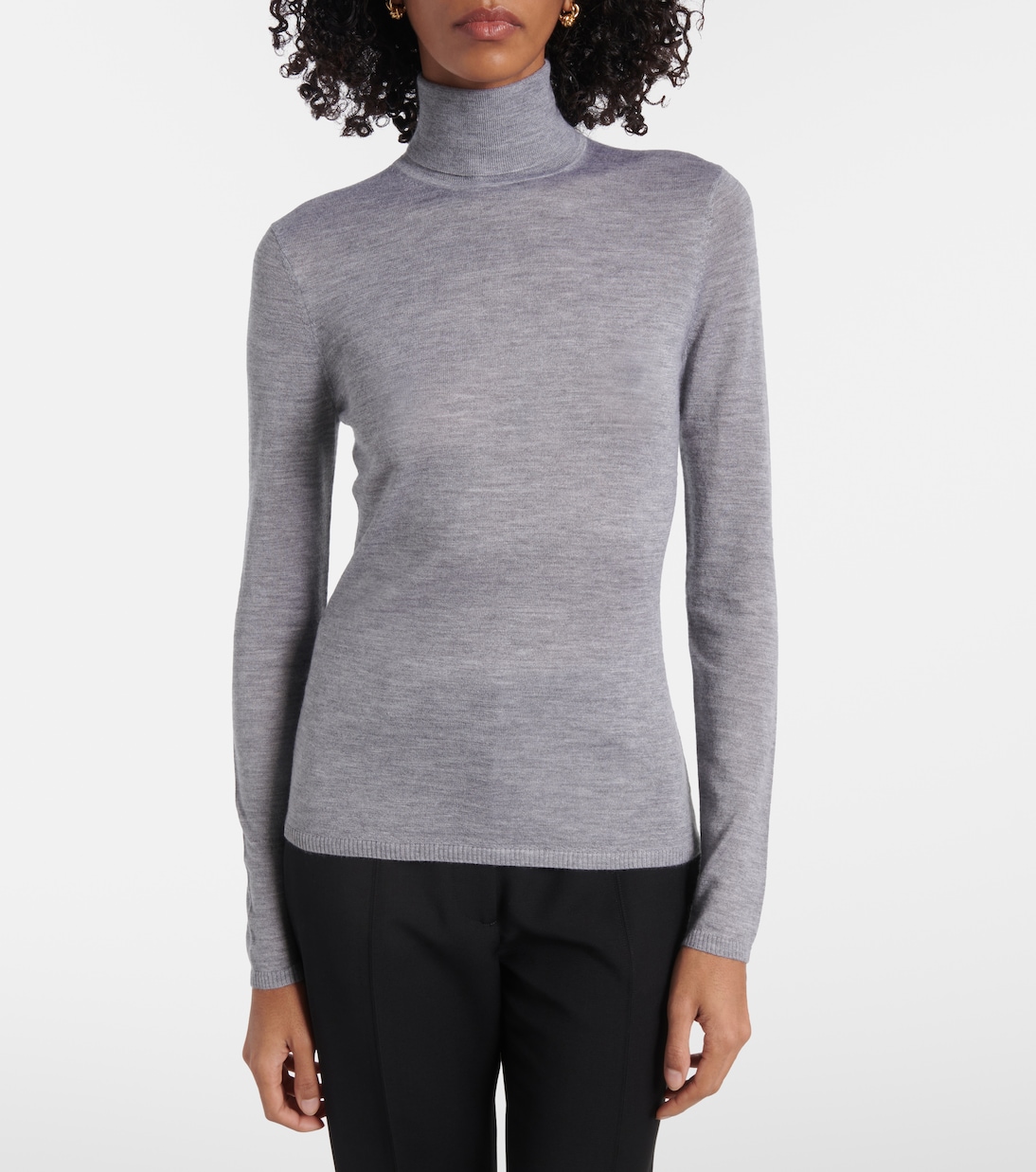 Costa Cashmere and Silk Turtleneck Top