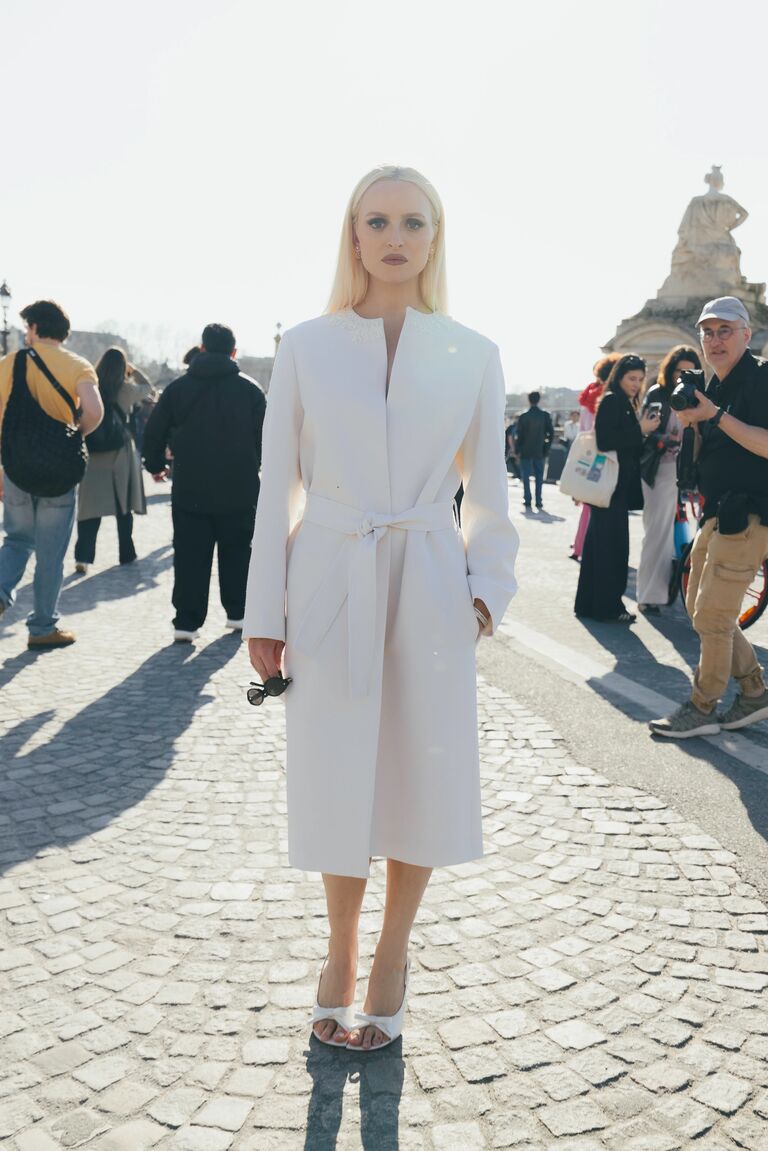 fashion insiders attend day 1 of paris fashion week wearing neutral outfits