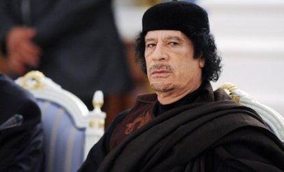 Moammar Gadhafi reportedly called an immediate ceasefire after the U.N. imposed a no-fly zone over civil war-torn Libya.
