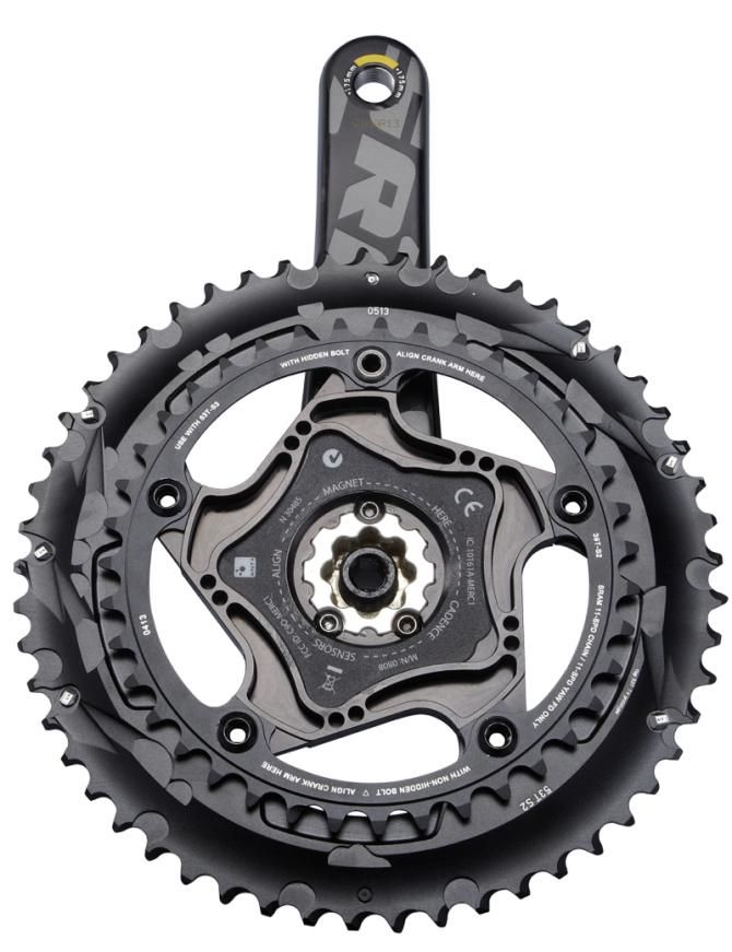 SRAM Red 22 Quarq power meter from the back