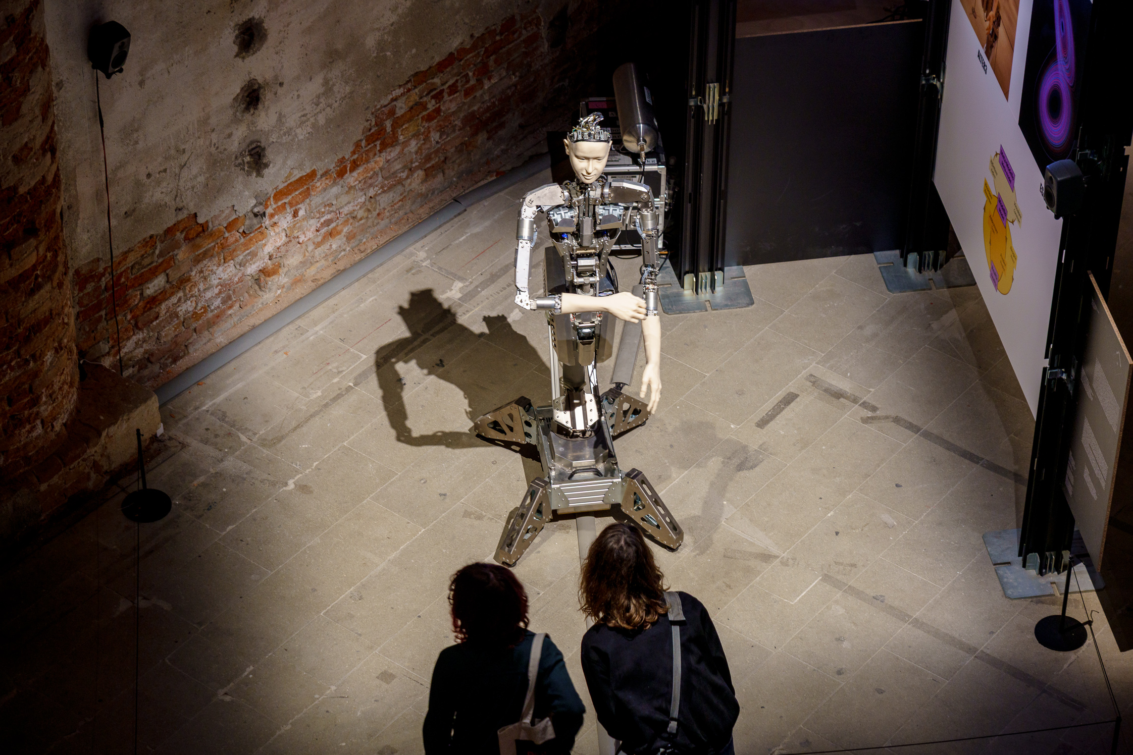 installation views within the arsenale rooms of Intelligens, the main show at venice architecture biennale 2025