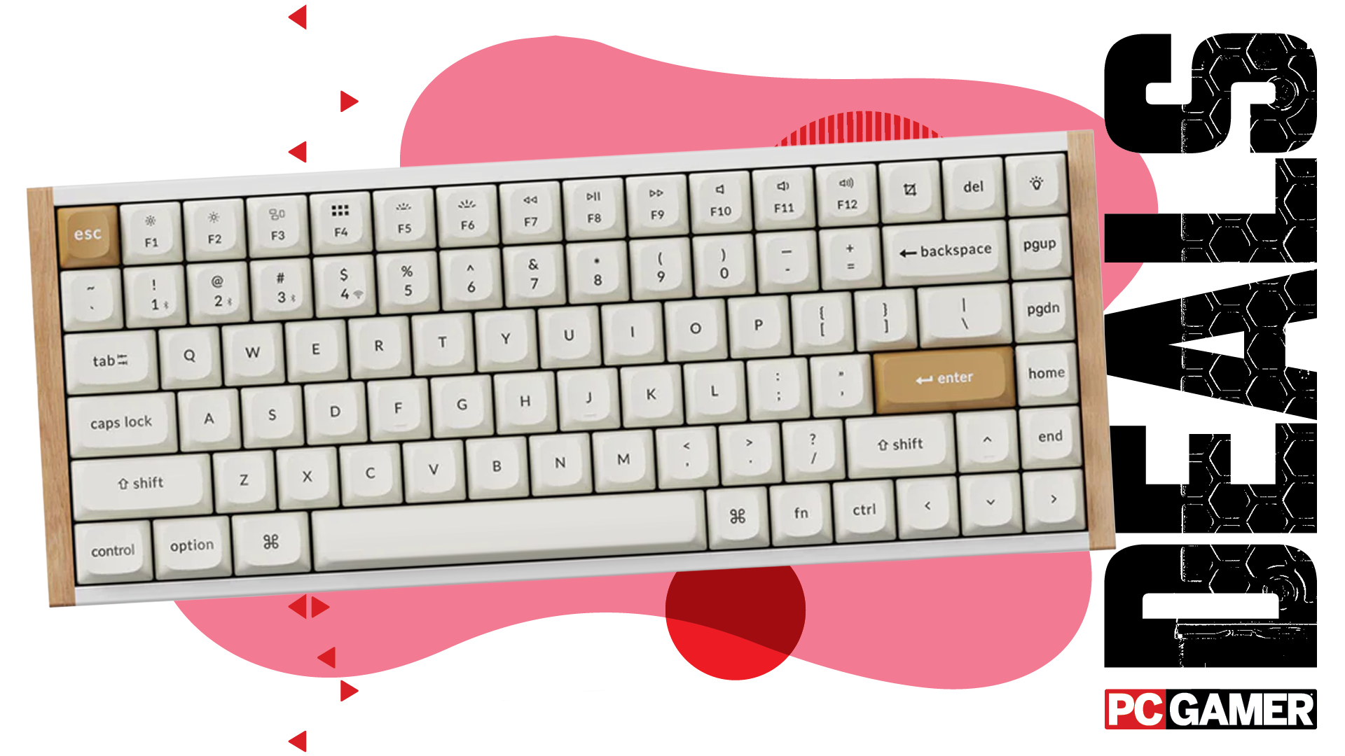 A Keychron K2 HE on a background with the word 'Deals' and the PC Gamer logo.