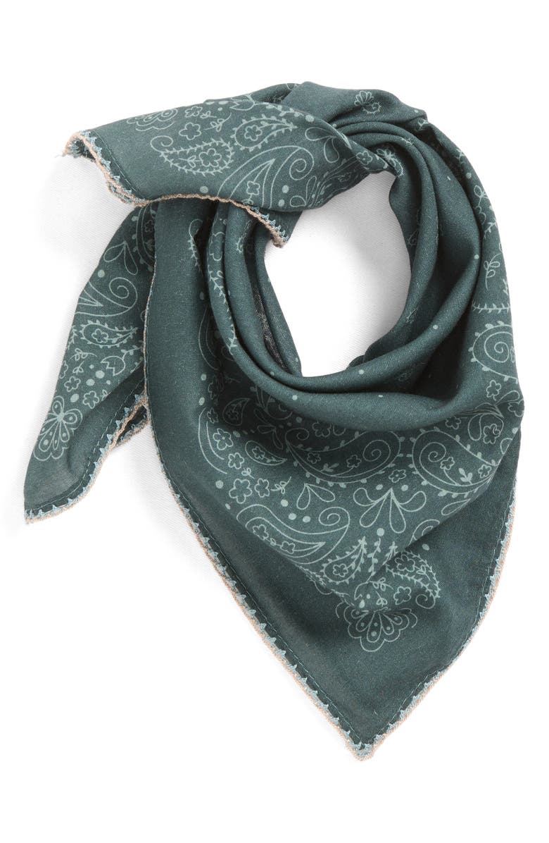 Floral Embroidered Bandana