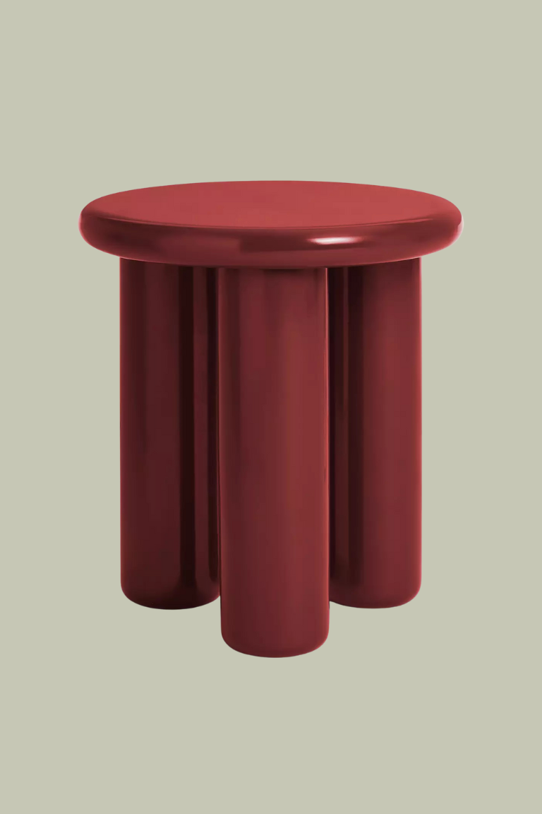 Habitat Totley Round Side Table - Red