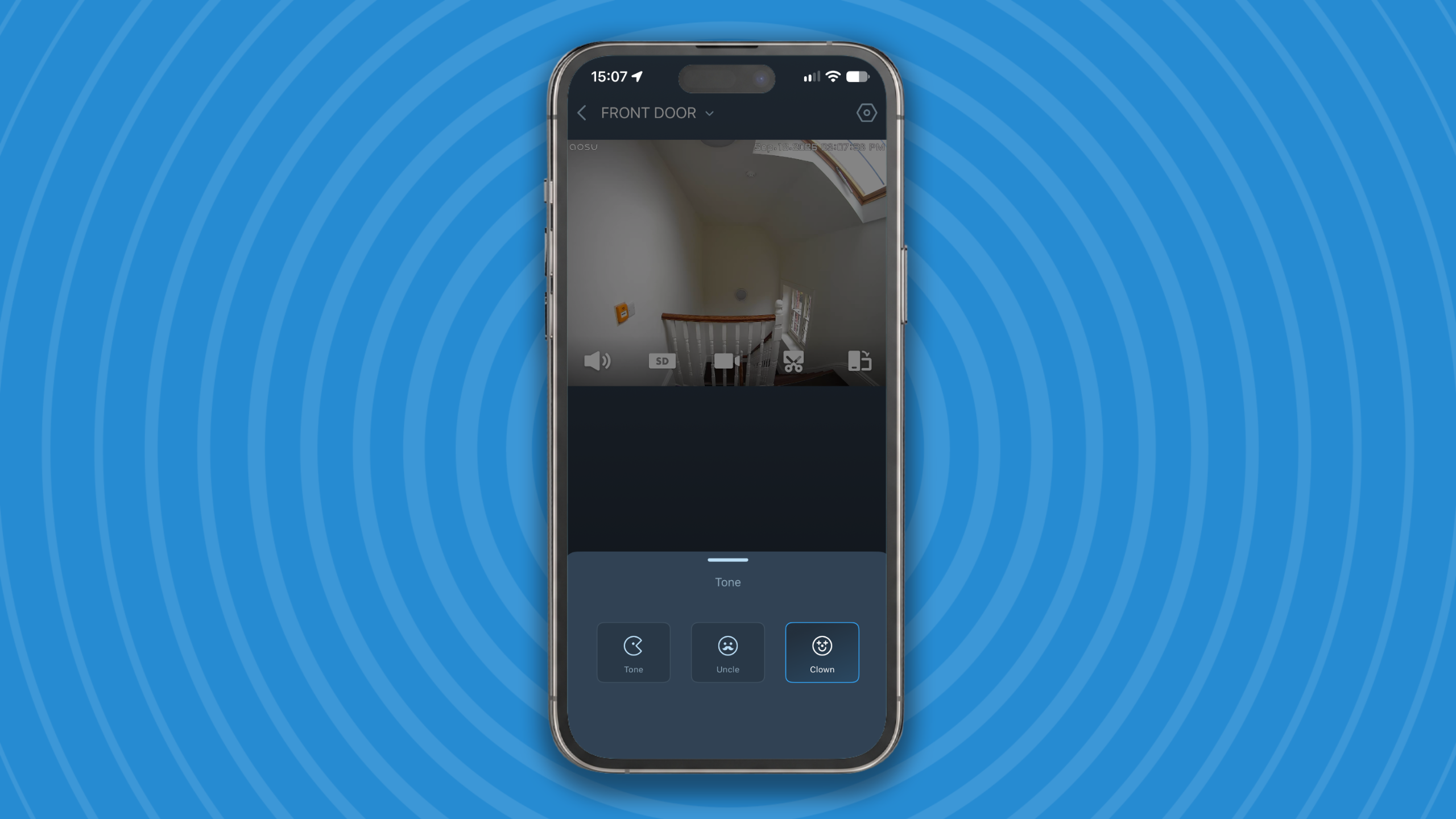 Aosu Video Doorbell R1 Ultra screengrab from app