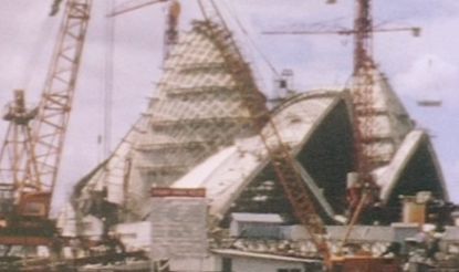 The construction of the Sydney Opera House