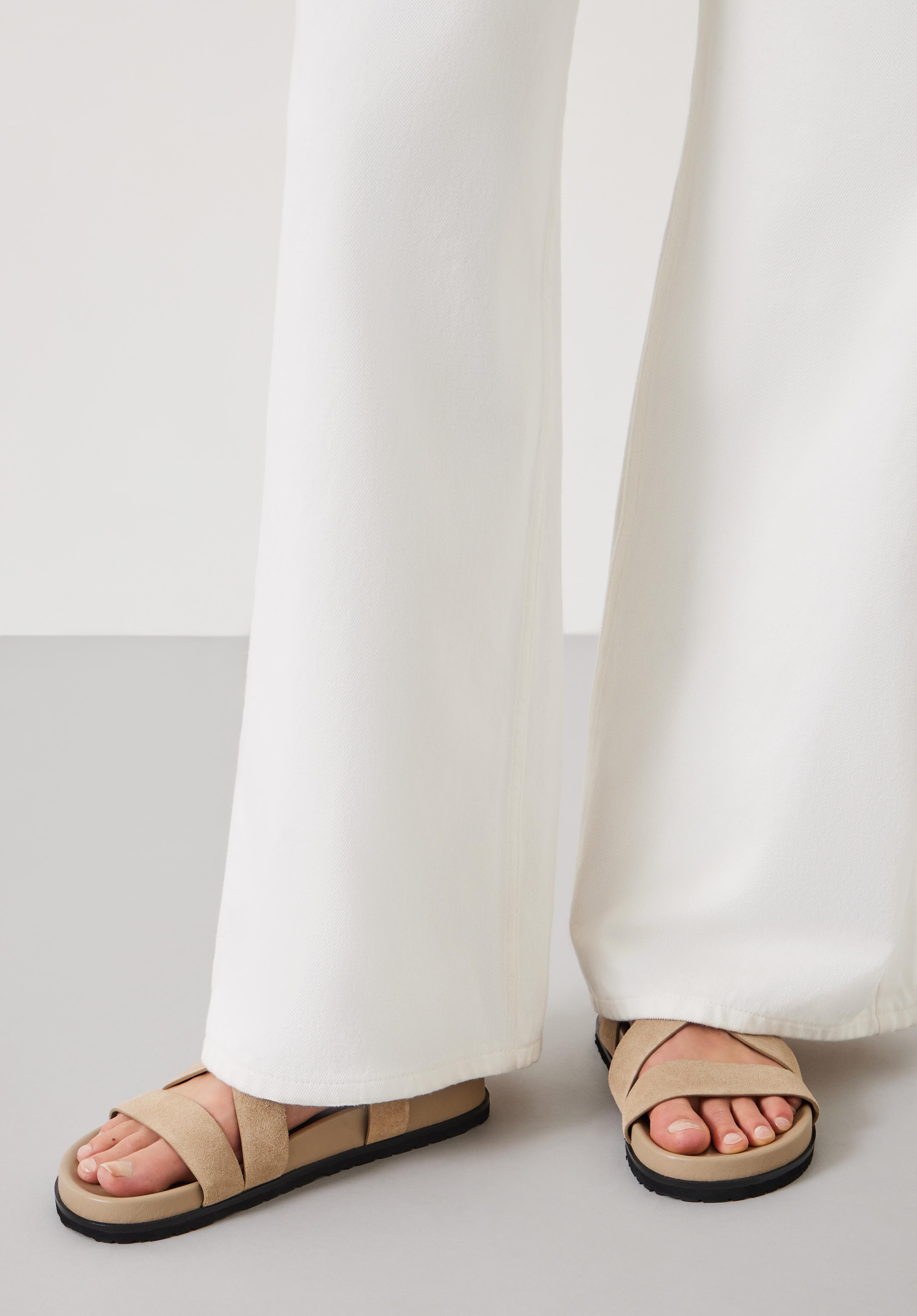 Sadie Suede Footbed Sandal