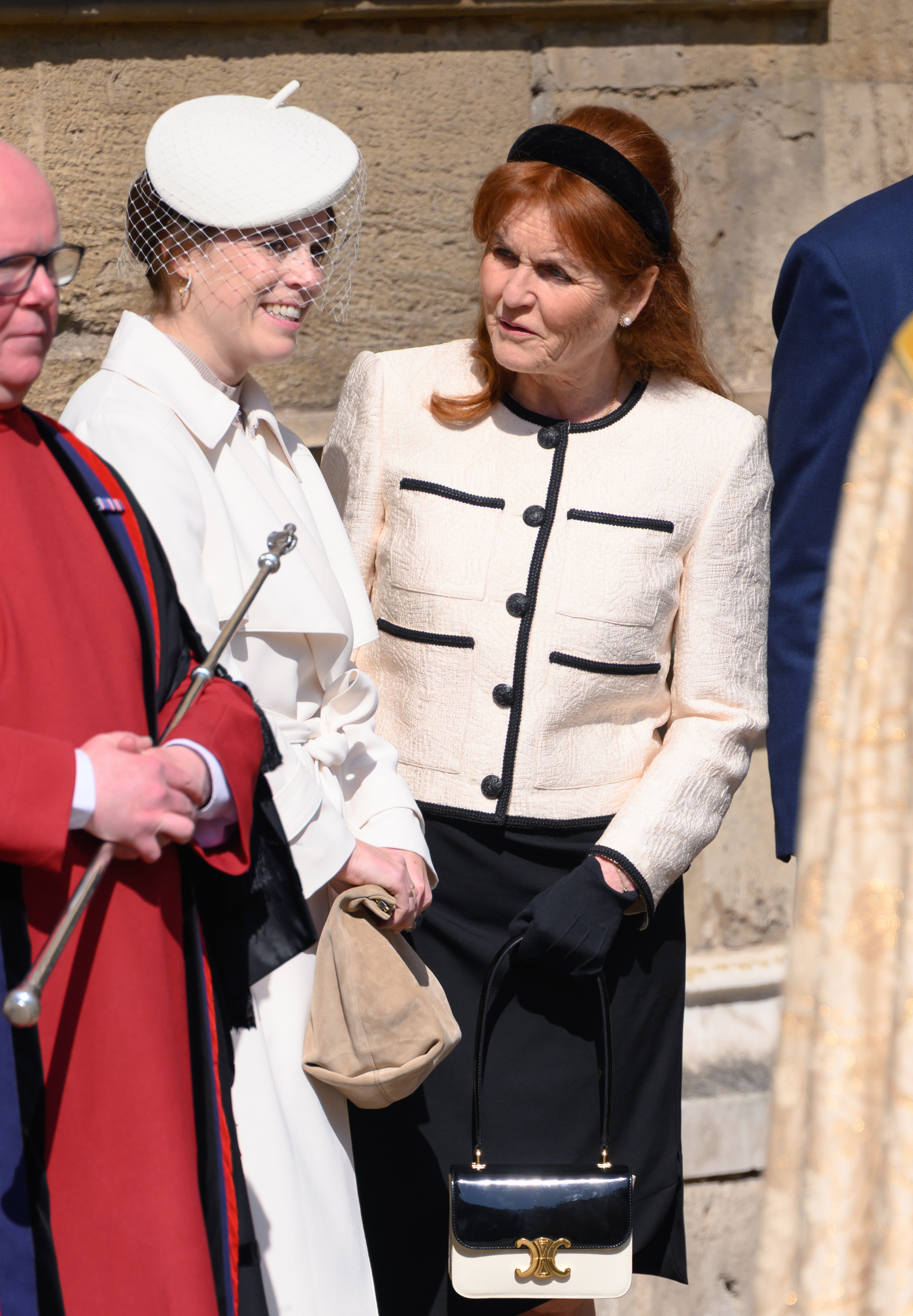Princess Eugenie and Sarah Ferguson at Easter 2025