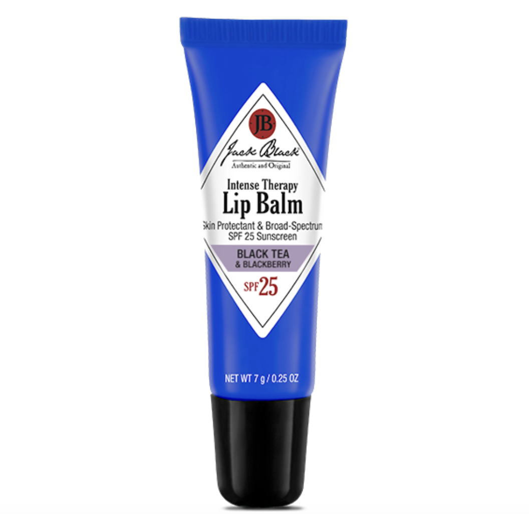 A tube of Jack Black SPF 25 lip balm