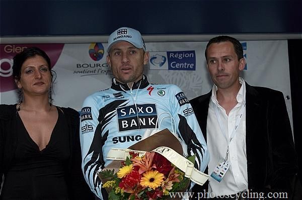 Baden Cooke (Saxo Bank Sungard) on the podium
