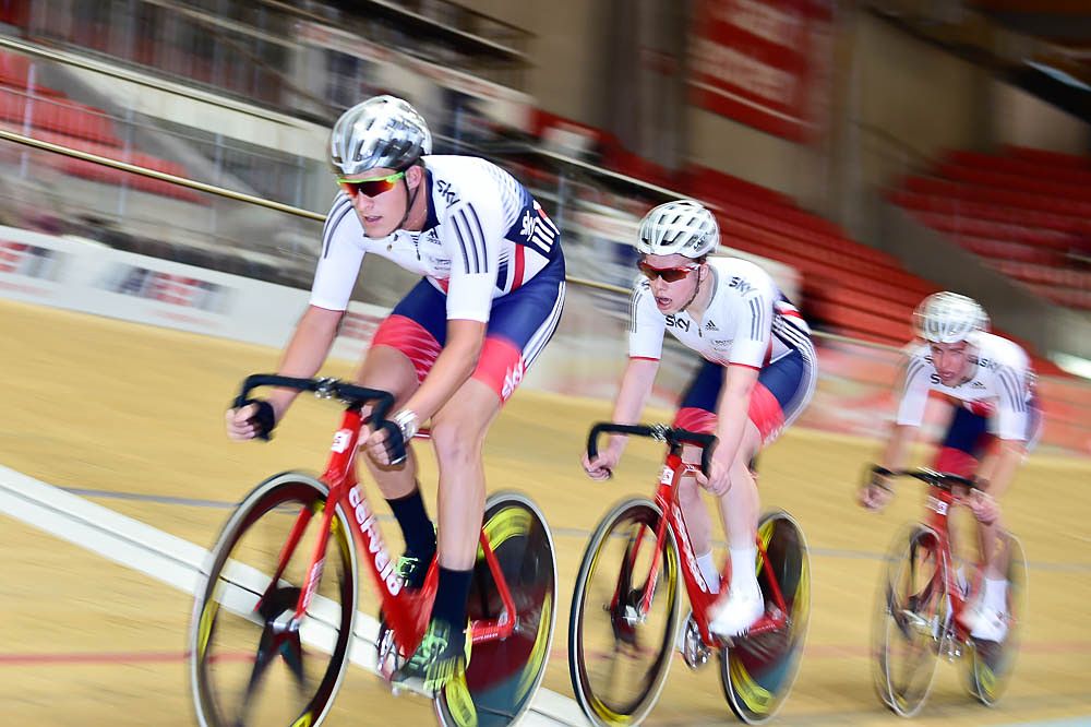 Great Britain training for the European Track Championships in Grenchen