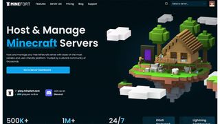 The Minefort dashboard.