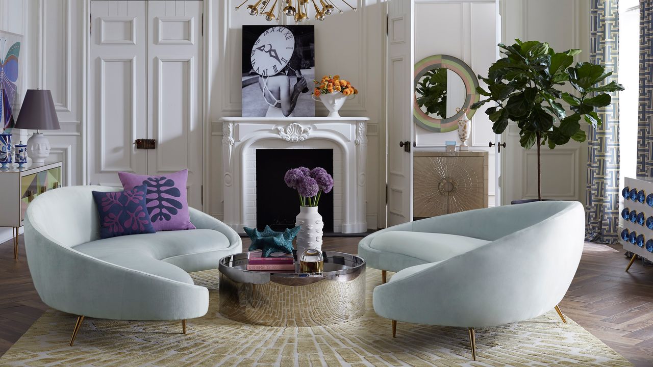 Ether Curved sofa, Jonathan Adler