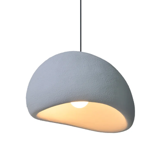 modern shaped light gray pendant light