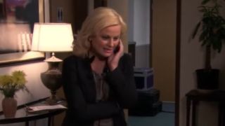 Amy Poehler as Leslie Knope in Parks and Recreation