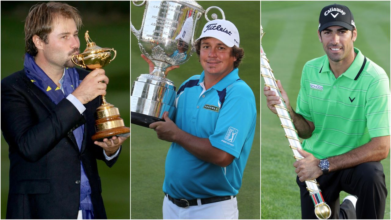 Victor Dubuisson, Jason Dufner and Alvaro Quiros