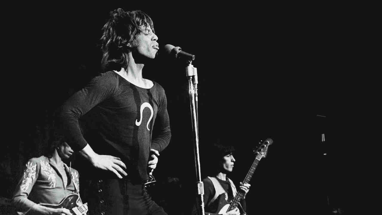 Rolling Stones performing onstage in 1969