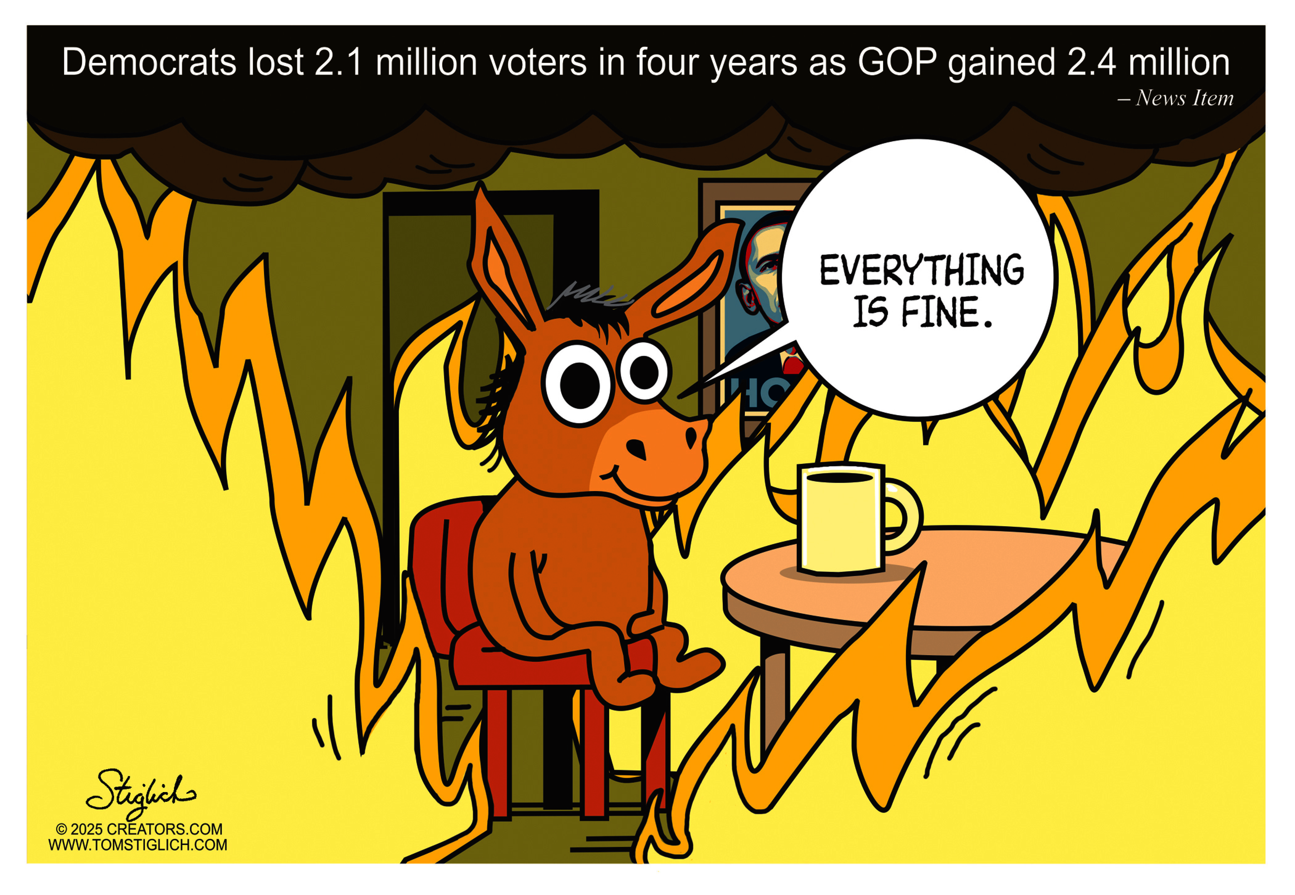 Political cartoon