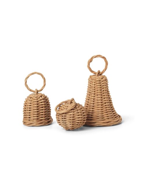Braided Bell Baubles - Set of 3