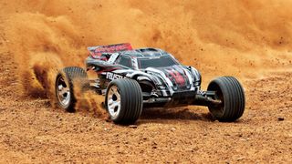 A remote control car driving through the sand - Best remote control cars 