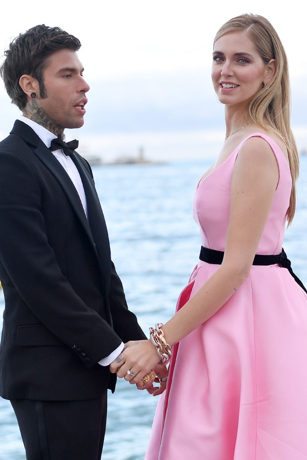 Chiara Ferragni and Fedez at the the 71st annual Cannes Film Festival at on May 13, 2018 in Cannes, France.