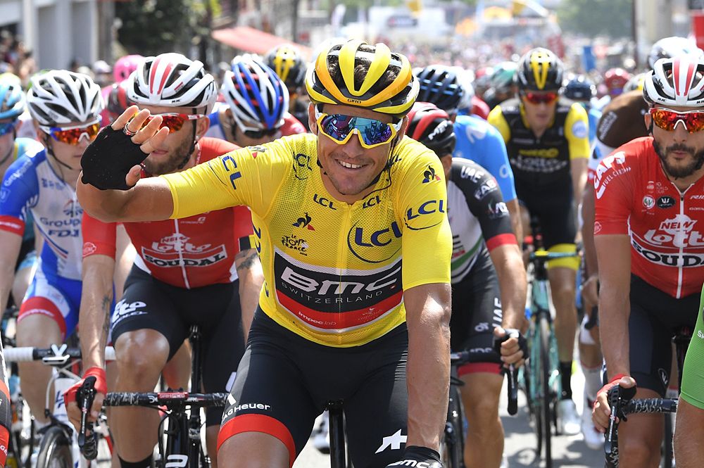 Greg Van Avermaet (BMC) at the start of stage 7