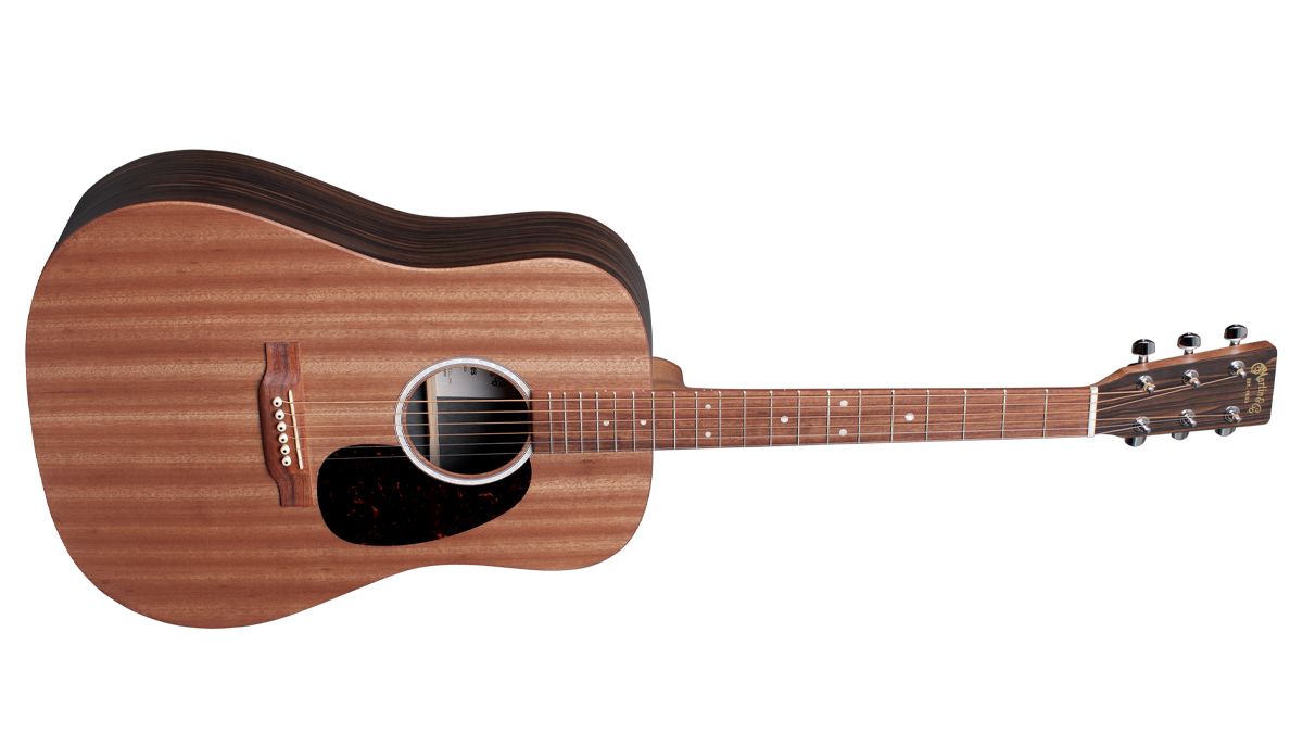 Martin D-X2E with macassar HPL back and sides, and solid sapele top. Price $799