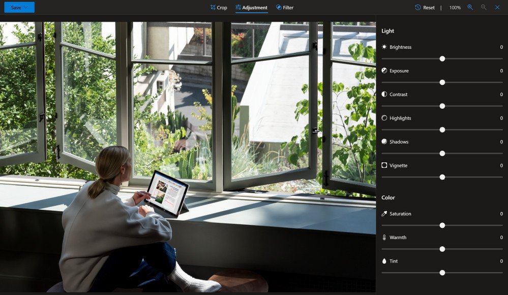 OneDrive Web editing image